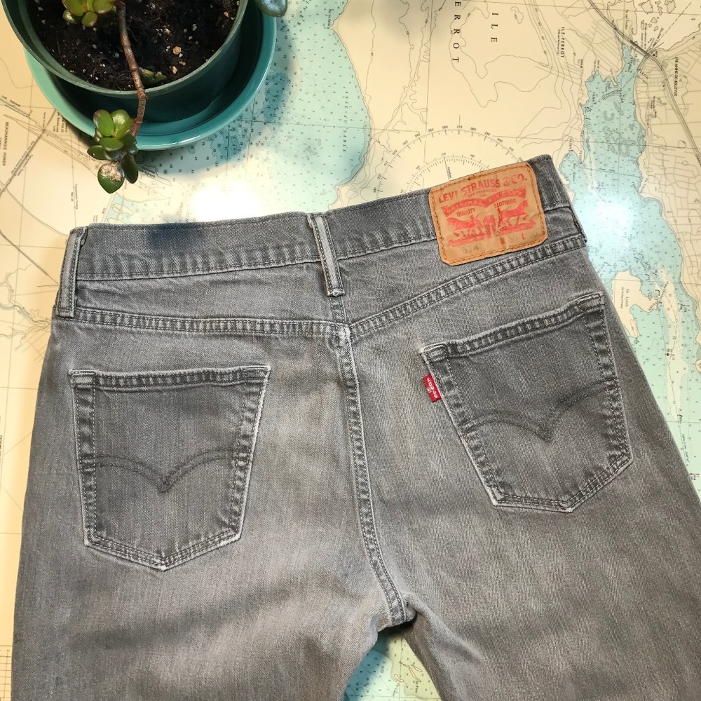 Levi's Red Tab 514 Grey Jeans